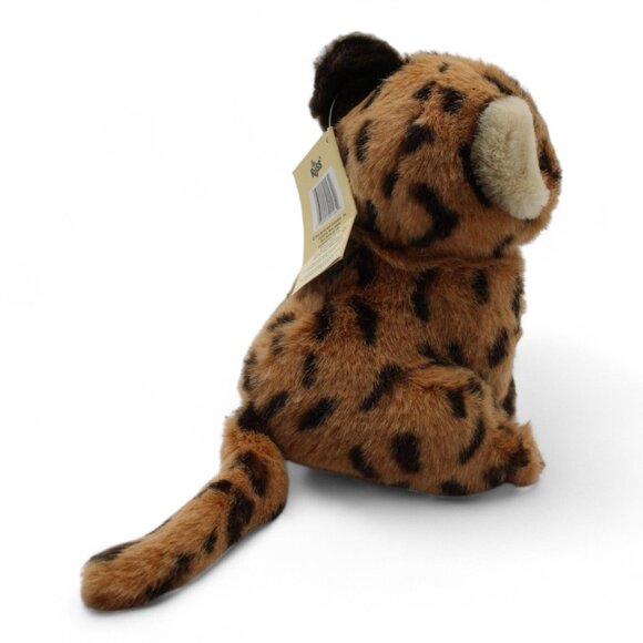 Babes In The Wild Leopard Plush 8" Brown & Black Spotted Soft Stuffed Animal Toy - Picture 4 of 6